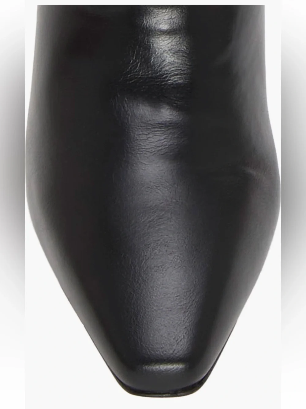 Vince Camuto Black Leather Knee High Block Heel Boots Sz 7.5 Wide Calf NWB